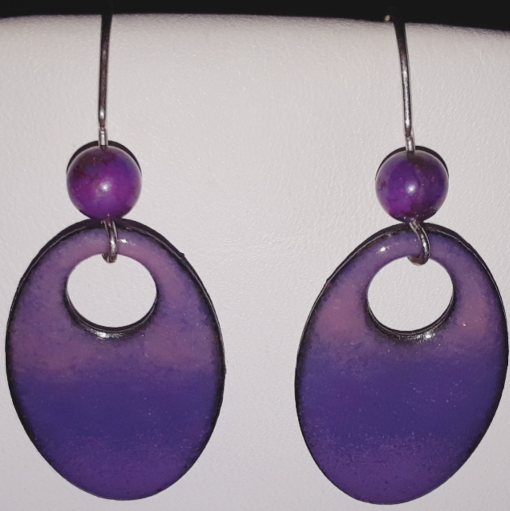 Purple Earrings